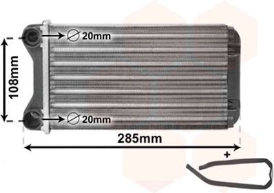 03006223 VAN Wezel Radiador de forno (de aquecedor)